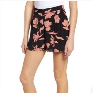 Code X Mode Floral Pleated High Waist Shorts NWT